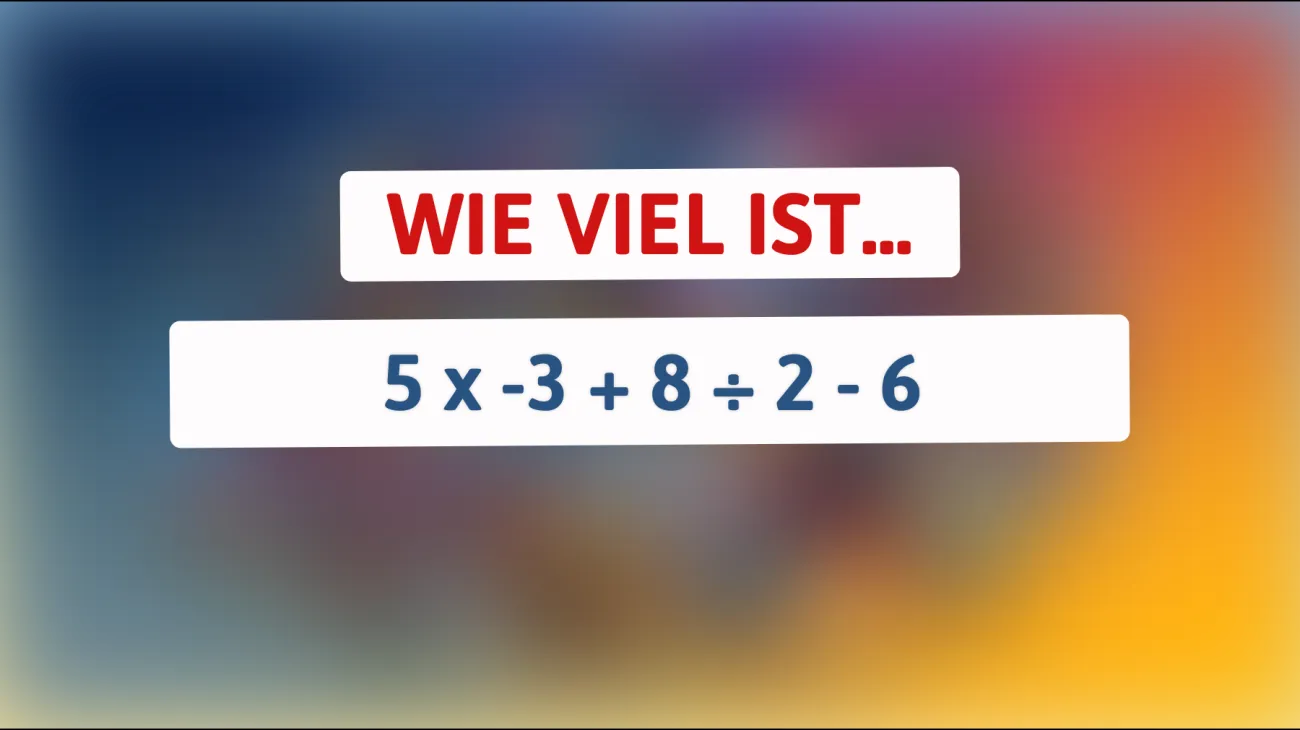 Kannst du dieses mathematische Rätsel knacken? Nur die Scharfsinnigsten lösen es!"