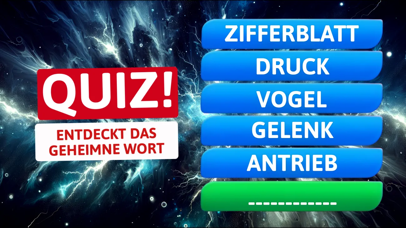 Kettenreaktion: Nur echte Denker finden das geheime Wort – schaffst du das Rätsel vom 9. Juli?"