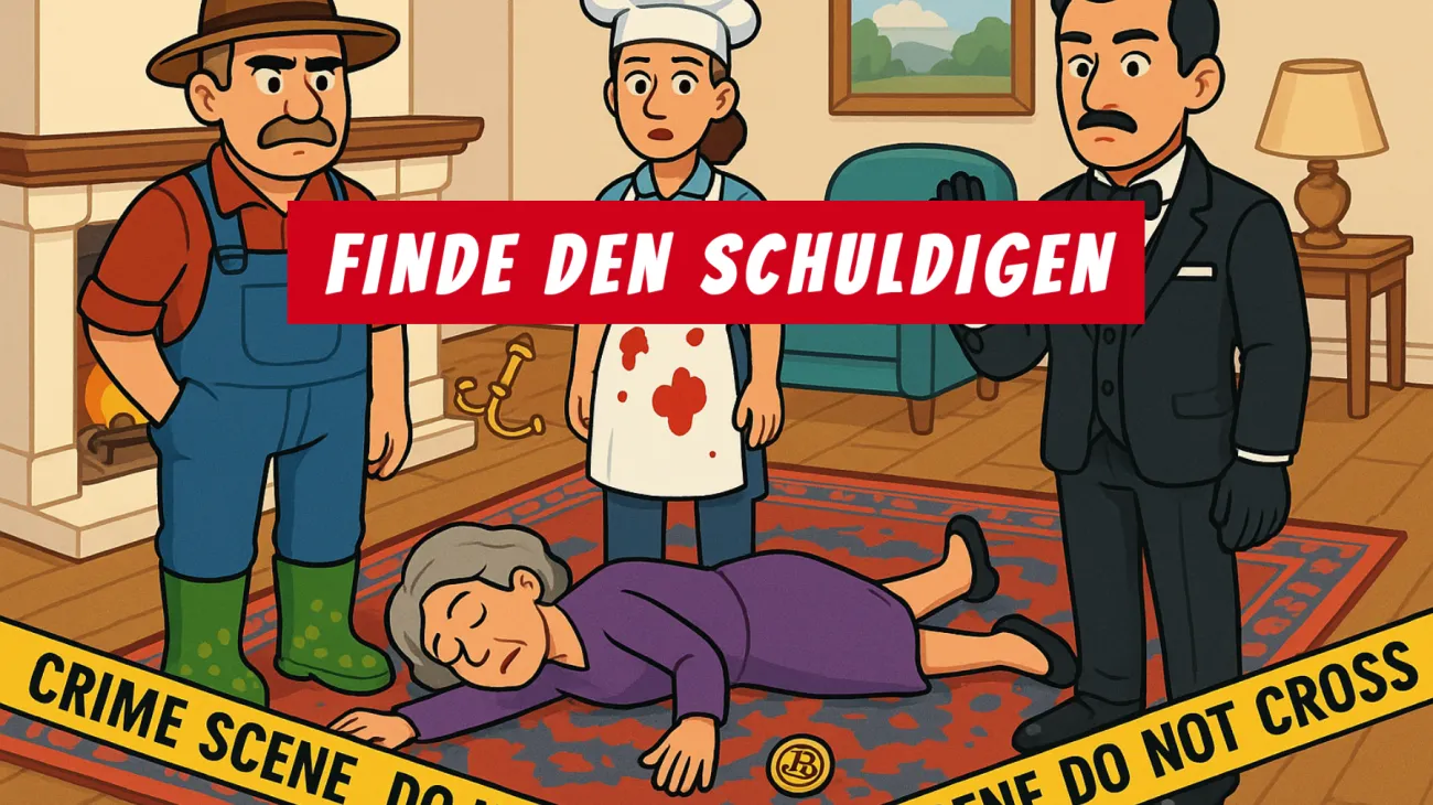 Nur Genies lösen dieses Mörder-Rätsel: Welcher Täter entgeht deinem scharfen Blick?"