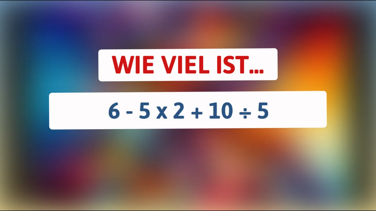 Nur ein Genie kann das knifflige Mathe-Rätsel knacken: Beherrschen Sie die Reihenfolge der Operationen?"